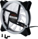 8048464000 Вентилятор Gembird D12025S12L-B, с подсветкой, 120x120x25, гидродин.подшипник, 3pin + Molex, провод 35см, синий Hirschmann — изображение 5