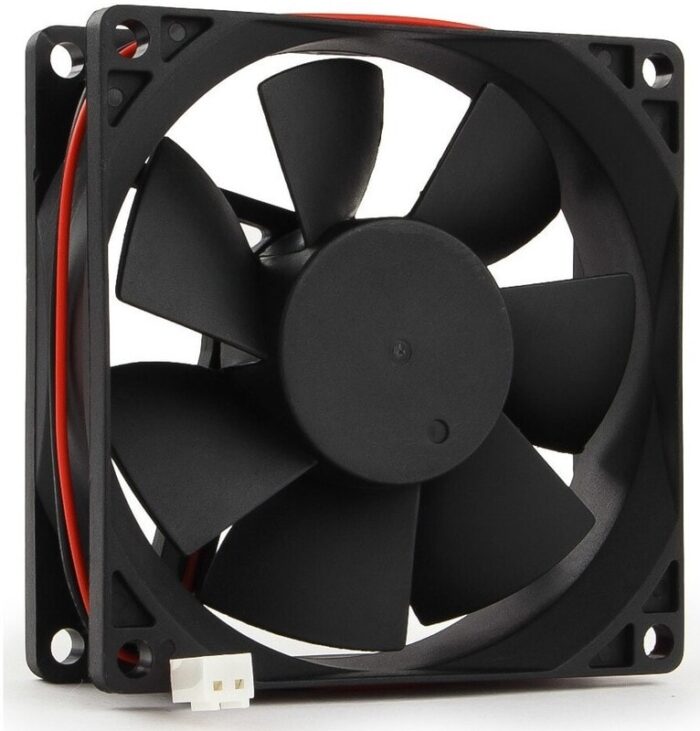 8048462143 Вентилятор Gembird FANPS, 80x80x25, подшипник скольжения, 2pin, провод 30см Hirschmann — изображение 6