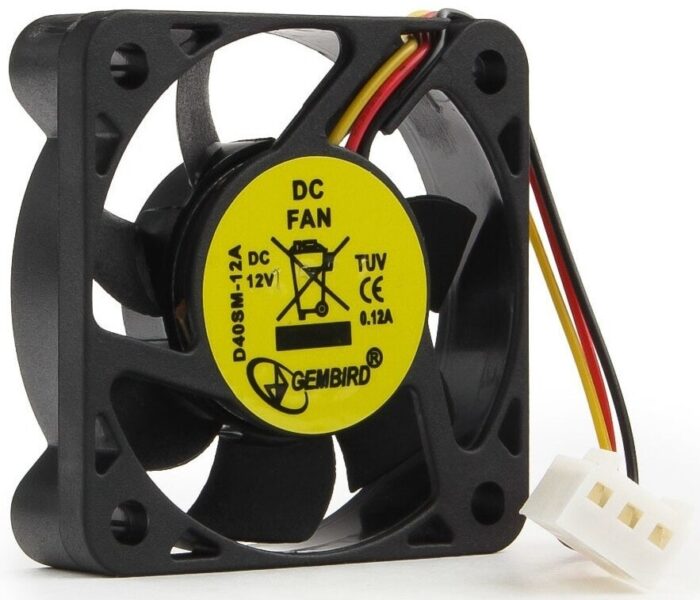 8048462163 Вентилятор Gembird D40SM-12A, 40x40x10, подшипник скольжения, 3pin, провод 7см Hirschmann — изображение 5