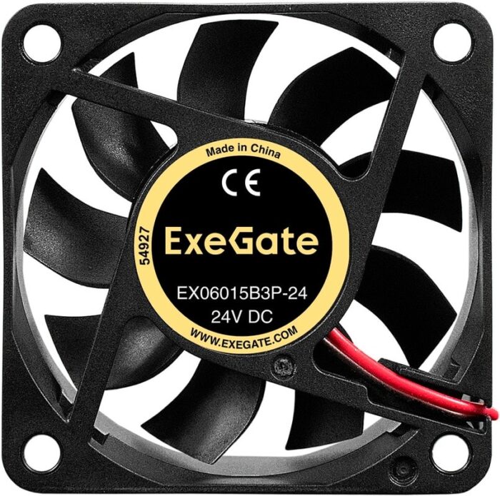 8038575199 EX297076RUS, Вентилятор 24В DC ExeGate EX06015B3P-24 (60x60x15 мм, 2-Ball (двойной шарикоподшипник), 3pin, 5000RPM, 35dBA) Hirschmann — изображение 8