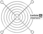 8024833068 EX295262RUS, Решетка для вентилятора 90x90 ExeGate EG-090MR (90x90 мм, металлическая, круглая, никель) Hirschmann — изображение 2