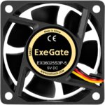 8038575137 EX297003RUS, Вентилятор 5В DC ExeGate EX06025S3P-5 (60x60x25 мм, Sleeve bearing (подшипник скольжения), 3pin, 3500RPM, 25dBA) Hirschmann — изображение 6