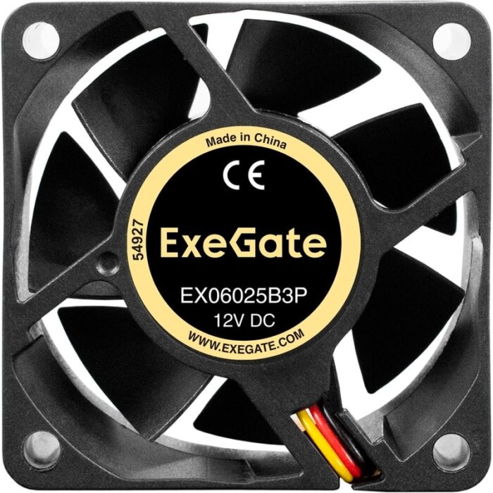 8038575165 EX297036RUS, Вентилятор 12В DC ExeGate EX06025B3P (60x60x25 мм, 2-Ball (двойной шарикоподшипник), 3pin, 3500RPM, 24dBA) Hirschmann — изображение 7