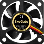 8038575196 EX297072RUS, Вентилятор 24В DC ExeGate EX05015B3P-24 (50x50x15 мм, 2-Ball (двойной шарикоподшипник), 3pin, 7500RPM, 35dBA) Hirschmann — изображение 7