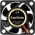 8038575189 EX297065RUS, Вентилятор 24В DC ExeGate EX04015S3P-24 (40x40x15 мм, Sleeve bearing (подшипник скольжения), 3pin, 7500RPM, 32dBA) Hirschmann — изображение 6