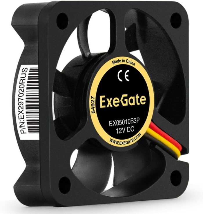 8038575152 EX297020RUS, Вентилятор 12В DC ExeGate EX05010B3P (50x50x10 мм, 2-Ball (двойной шарикоподшипник), 3pin, 5500RPM, 28dBA) Hirschmann — изображение 5