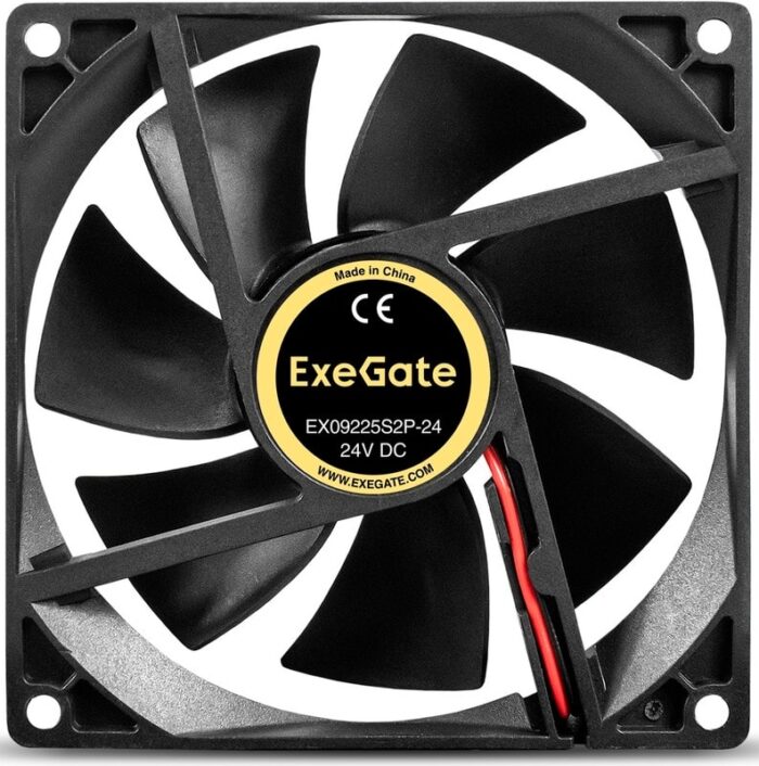 8038575212 EX297091RUS, Вентилятор 24В DC ExeGate EX09238B3P-24 (92x92x38 мм, 2-Ball (двойной шарикоподшипник), 3pin, 5000RPM, 56dBA) Hirschmann — изображение 7