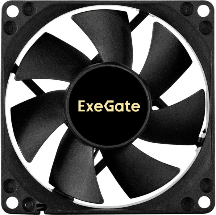 8038575173 EX297044RUS, Вентилятор 12В DC ExeGate ExtraSilent ES08025SM (80x80x25 мм, Sleeve bearing (подшипник скольжения), Molex, 1900RPM, 20dBA) Hirschmann — изображение 5