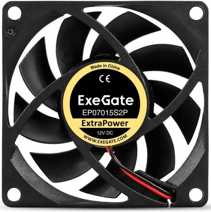 8038855354 EX297181RUS, Вентилятор 12В DC ExeGate ExtraSilent ES07025S3P (70x70x25 мм, Sleeve bearing (подшипник скольжения), 3pin, 2300RPM, 25dBA) Hirschmann — изображение 7