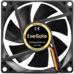 8038575206 EX297083RUS, Вентилятор 24В DC ExeGate EX08025S3P-24 (80x80x25 мм, Sleeve bearing (подшипник скольжения), 3pin, 2850RPM, 28dBA) Hirschmann — изображение 6