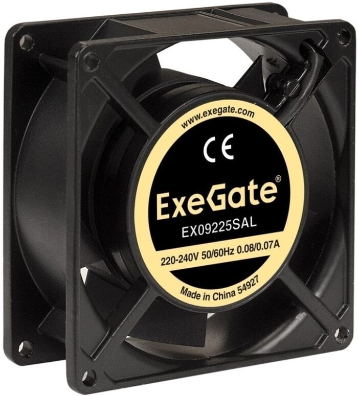 8009510063 EX289005RUS, Вентилятор 220В AC ExeGate EX09225SAL (92x92x25 мм, Sleeve bearing (подшипник скольжения), подводящий провод 30 см, 2500RPM, 30 Hirschmann — изображение 6