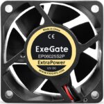 8023545756 EX295228RUS, Вентилятор 12В DC ExeGate ExtraPower EP06025S2P (60x60x25 мм, Sleeve bearing (подшипник скольжения), 2pin, 4500RPM, 31dBA) Hirschmann — изображение 8