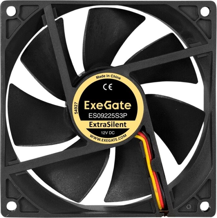 8038575178 EX297049RUS, Вентилятор 12В DC ExeGate ExtraSilent ES09225S3P (92x92x25 мм, Sleeve bearing (подшипник скольжения), 3pin, 1800RPM, 21dBA) Hirschmann — изображение 9