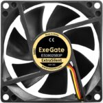 8038575176 EX297047RUS, Вентилятор 12В DC ExeGate ExtraSilent ES08025B3P (80x80x25 мм, 2-Ball (двойной шарикоподшипник), 3pin, 2000RPM, 19dBA) Hirschmann — изображение 6