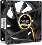 8038575176 EX297047RUS, Вентилятор 12В DC ExeGate ExtraSilent ES08025B3P (80x80x25 мм, 2-Ball (двойной шарикоподшипник), 3pin, 2000RPM, 19dBA) Hirschmann — изображение 7