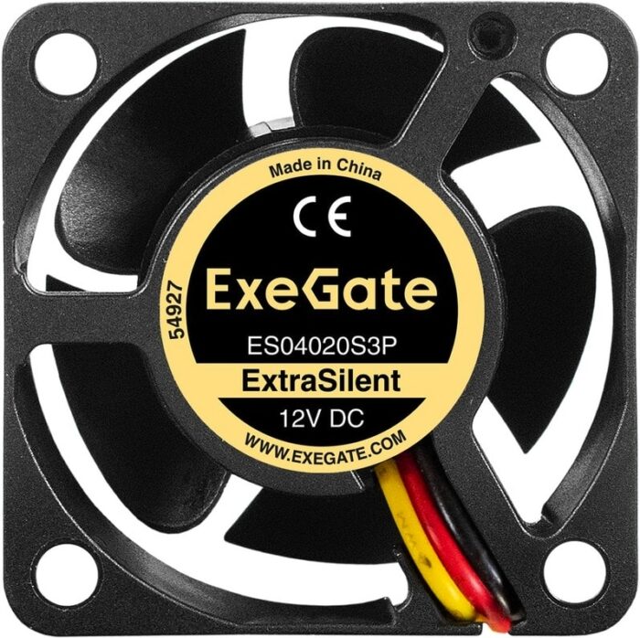 8038575146 EX297013RUS, Вентилятор 12В DC ExeGate ExtraSilent ES04020S3P (40x40x20 мм, Sleeve bearing (подшипник скольжения), 3pin, 5500RPM, 24dBA) Hirschmann — изображение 9