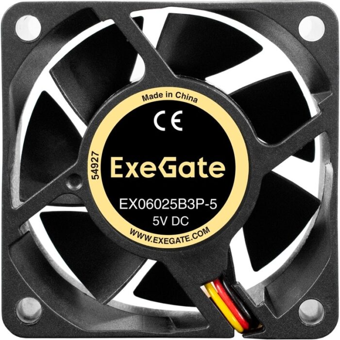 8038575140 EX297006RUS, Вентилятор 5В DC ExeGate EX06025В3P-5 (60x60x25 мм, 2-Ball (двойной шарикоподшипник), 3pin, 4000RPM, 27dBA) Hirschmann — изображение 7