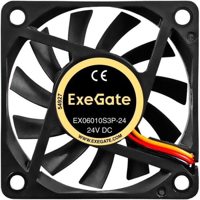 8038575197 EX297073RUS, Вентилятор 24В DC ExeGate EX06010S3P-24 (60x60x10 мм, Sleeve bearing (подшипник скольжения), 3pin, 3000RPM, 24dBA) Hirschmann — изображение 9