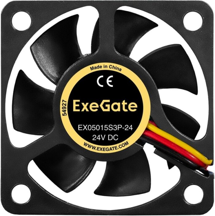 8038575195 EX297071RUS, Вентилятор 24В DC ExeGate EX05015S3P-24 (50x50x15 мм, Sleeve bearing (подшипник скольжения), 3pin, 7000RPM, 32dBA) Hirschmann — изображение 7