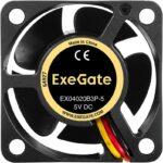 8038575121 EX295198RUS, Вентилятор 5В DC ExeGate EX04020B3P-5 (40x40x20 мм, 2-Ball (двойной шарикоподшипник), 3pin, 5500RPM, 24dBA) Hirschmann — изображение 7
