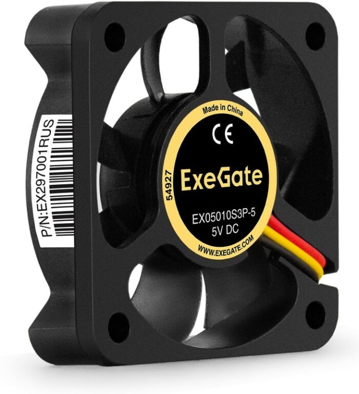 8038575135 EX297001RUS, Вентилятор 5В DC ExeGate EX05010S3P-5 (50x50x10 мм, Sleeve bearing (подшипник скольжения), 3pin, 5500RPM, 27dBA) Hirschmann — изображение 5