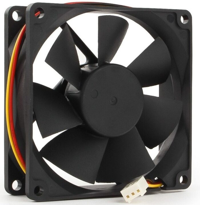 8048462185 Вентилятор Gembird FANCASE/BALL, 80x80x25, двойной шарикоподшипник, 3pin, провод 30см Hirschmann — изображение 6