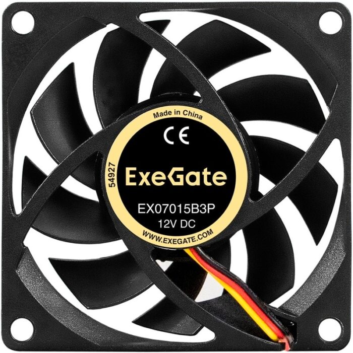 8038575169 EX297040RUS, Вентилятор 12В DC ExeGate EX07015B3P (70x70x15 мм, 2-Ball (двойной шарикоподшипник), 3pin, 2500RPM, 23dBA) Hirschmann — изображение 7