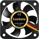8038575136 EX297002RUS, Вентилятор 5В DC ExeGate EX05010B3P-5 (50x50x10 мм, 2-Ball (двойной шарикоподшипник), 3pin, 5500RPM, 27dBA) Hirschmann — изображение 7