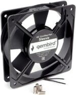 8048463432 Вентилятор Gembird AC12025S22H, 120x120x25, AC 220В, подшипник скольжения, 2pin, провод 30см Hirschmann — изображение 6