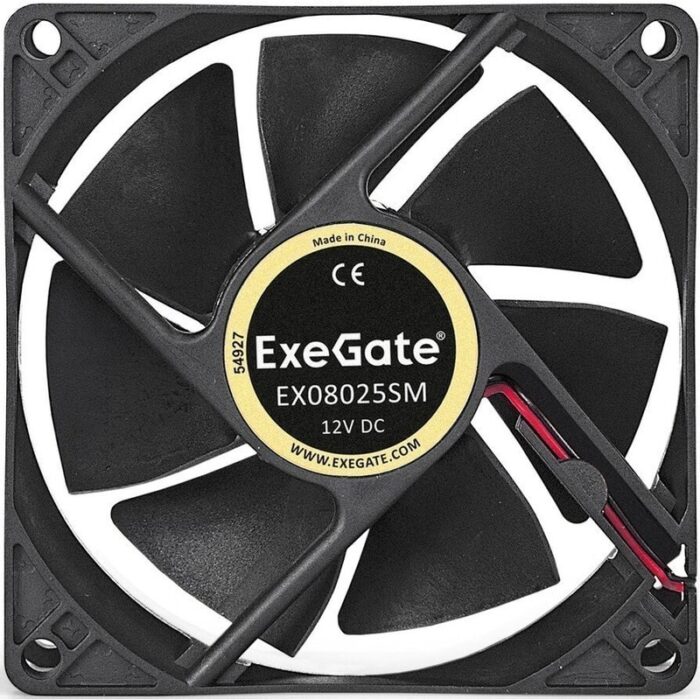 8010346392 Exegate EX283381RUS Вентилятор ExeGate EX08025SM, 80x80x25 мм, Sleeve bearing (подшипник скольжения), Molex, 2000RPM, 25dBA Hirschmann — изображение 6