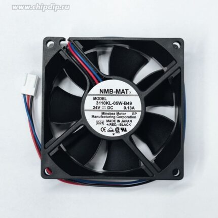 8015635629 Вентилятор NMB 3110KL-05W-B49 DC 24V 0.13A 80x25 3pin Hirschmann