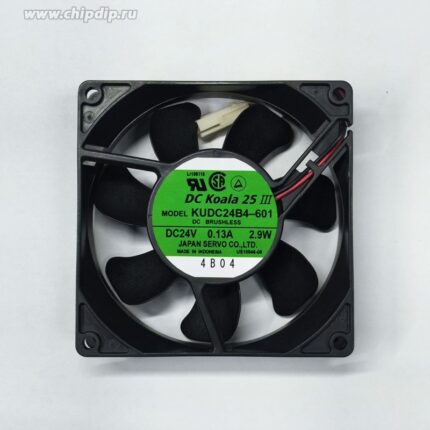 8027176680 Вентилятор Servo Koala 25 III KUDC24B4-601 24V 0.13A 2.9W 92X25 2pin () Hirschmann