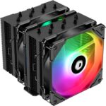 8029181674 Cooler ID-Cooling SE-207-XT ARGB LGA20XX/1700/ 1200/115X/AM4 TDP 280W, PWM, черный, 7 тепл.трубок + медная база, 2 x FAN 120mm, Addressable Hirschmann — изображение 8