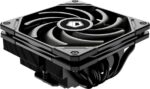 8016695258 Cooler ID-Cooling IS-55 BLACK LGA1700/1200/115X/AM5/AM4 низкопрофильный высота 55mm ( TDP 125W, PWM, 5 тепл.трубок + медная база, FAN 120mm, Hirschmann — изображение 6