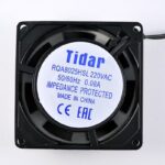 8009976684 Вентилятор 80x80x25, напряжение 220В, ток 0.08А, выводы 2L, подшипник скольжения, RQA8025HSL Hirschmann