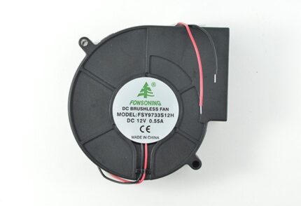 8048136259 Вентилятор улитка 97x94x33, напряжение 12В, ток 0.55А, выводы 2L, подшипник скольжения ПС, FSY9733S12H Hirschmann