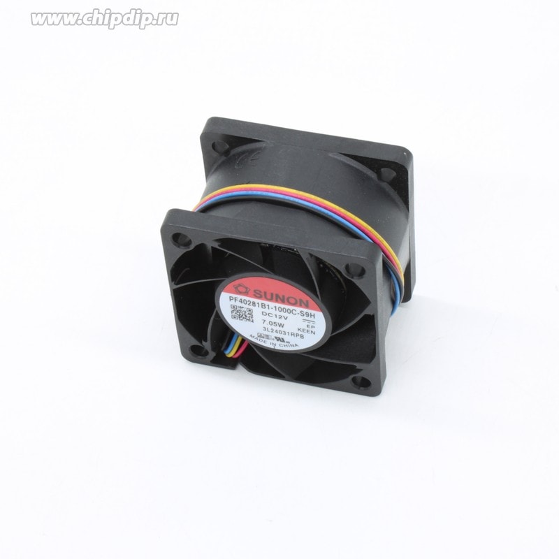 doc064984399 8051502883 PF40281B1-1000U-S9H, DC Fans DC Axial Fan, 40x40x28mm, 12VDC, 4x Wire, Low Vibration, Auto Restart, Tach/PWM Hirschmann — изображение 1