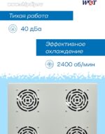 8017963427 Вентиляторный блок 1U, 4 вентилятора, серый (WT-2238E-G) Hirschmann — изображение 2