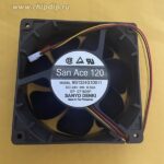 8048665120 Вентилятор Sanyo Denki SanAce120 9G1224G1D011 24V 0.50A 120x38 3pin Hirschmann