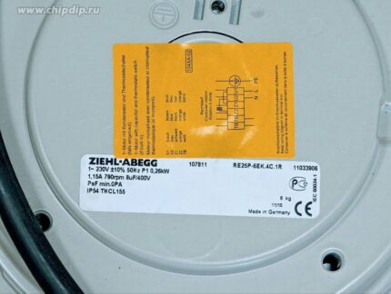 8045594666 Вентилятор Ziehl-abegg RE25P-6EK.4C.1R 230V 3.8A () Hirschmann