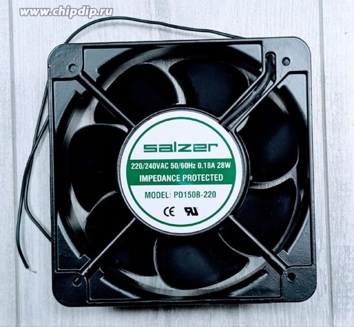 8045253029 Вентилятор SALZER PD150B-220 220V 0.18A 150X150X51 Hirschmann — изображение 2