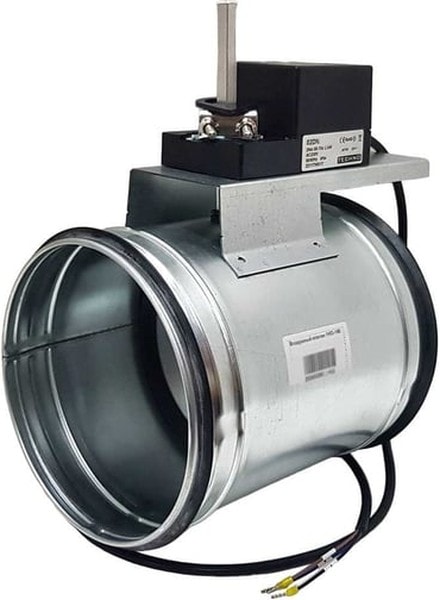 doc065195103 8021349337 TKD160-02DN/230V Регулирующая заслонка круглая, диам. 160мм с риверсивным электроприводом 2Нм, 220В ... Hirschmann — изображение 1