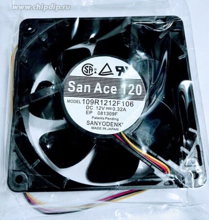 8049043358 Вентилятор Sanyo Denki 109R1212F106 DC 12V 0.32A 120x38 3pin () Hirschmann