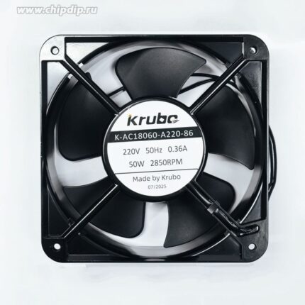 8049010844 Вентилятор Krubo K-AC18060-A220-86 220V 0.36A 180x60 2pin Hirschmann