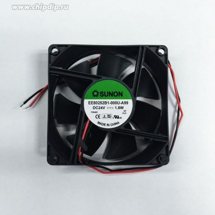 8049010852 Вентилятор Sunon EE80252B1-000U-A99 24V DC 1.8W 80X25 2pin Hirschmann — изображение 2
