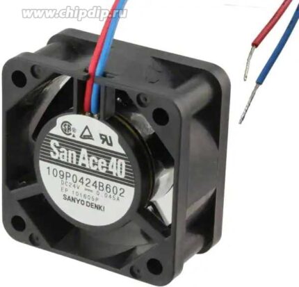 8013282488 Вентилятор Sanyo Denki 109P0424B602 40X20 24VDC 0.045A 2pin Hirschmann