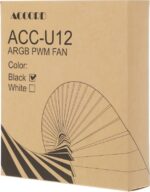 8048631090 Вентилятор Accord ACC-U12 120мм, 4-pin, 1600об/мин, 18.1 дБ, ARGB, черный, brown box [acc-u12 argb black] Hirschmann — изображение 4