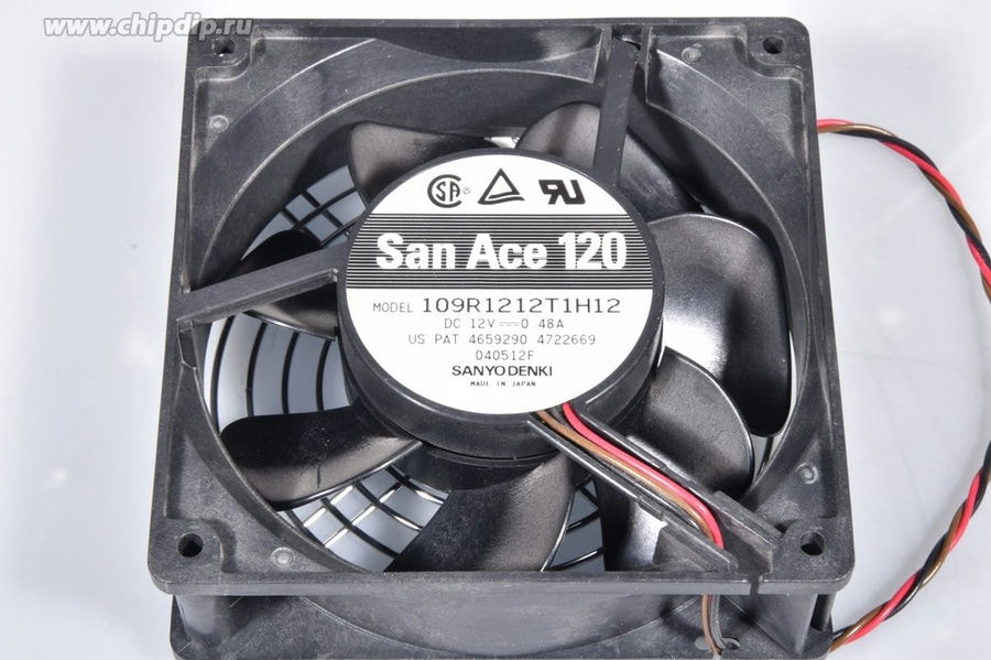 doc065522770 8049096928 Вентилятор Sanyo Denki 109R1212T1H12 12V 0.48A 120x38 3pin Hirschmann — изображение 1