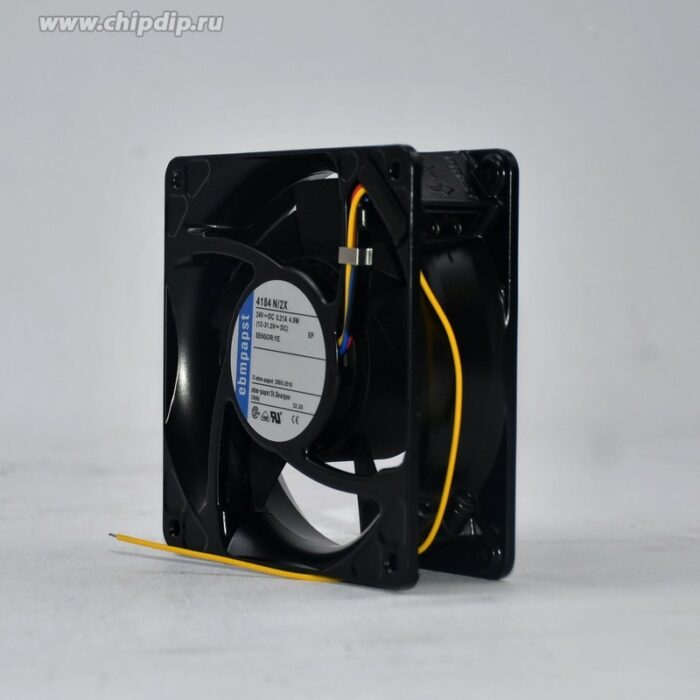 8030840077 Вентилятор Ebmpapst 4184 N/2X 24V DC 0.21A 4.9W 119X38 спец.разъем 3pin Клемма Hirschmann — изображение 3