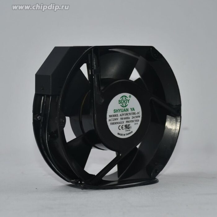 8049571564 Вентилятор SHYUAN YA A2V15C51TBL-1C 220V 32W 172x150x51 2pin Hirschmann — изображение 2